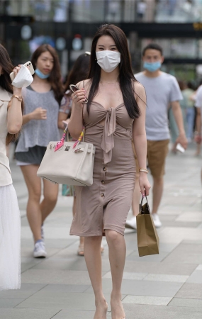 吊带针织裙