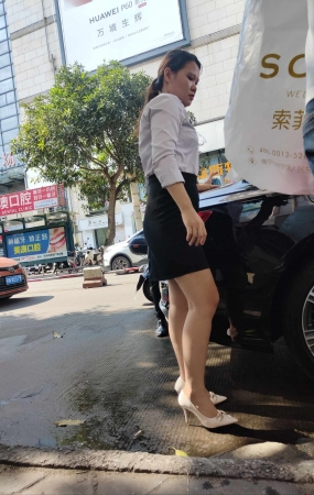 极品婚纱店制服白高跟