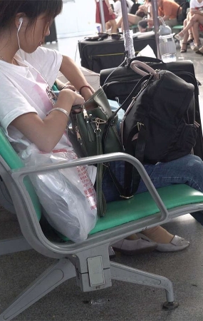 凉高跟素足小妹