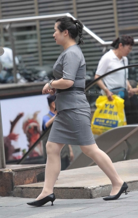 肉丝高跟街拍OL