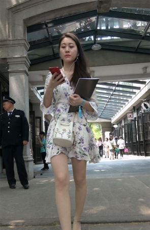 性感丝袜连衣裙高跟美女