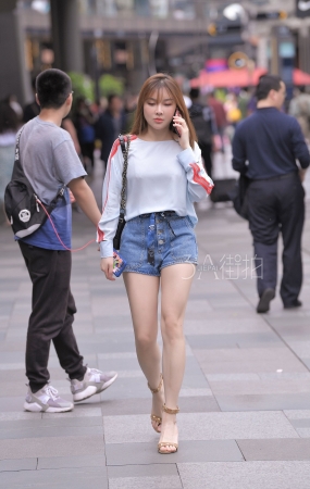 热裤，大白腿美女-13P