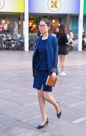 工装制服肉丝眼镜妹-12P