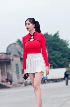 红衣白裙极品丝足美女套图3A139[291P-2.25G]
