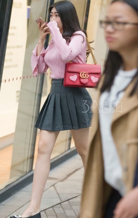 百褶裙美女-14P