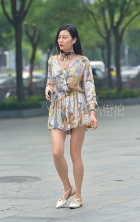性感长腿连体装气质美女-12P
