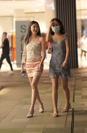 迷人针织裙