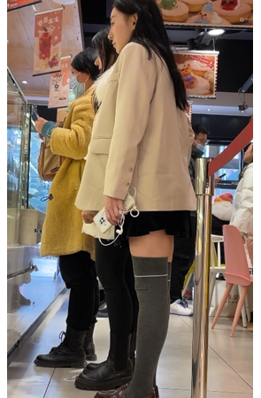 长筒袜美女