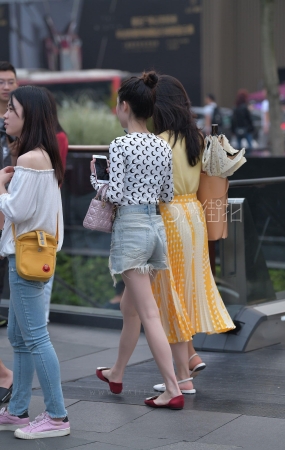 性感热裤，大白腿美女-14P