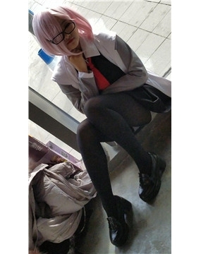4K-小清新cosplay街拍黑丝美少女