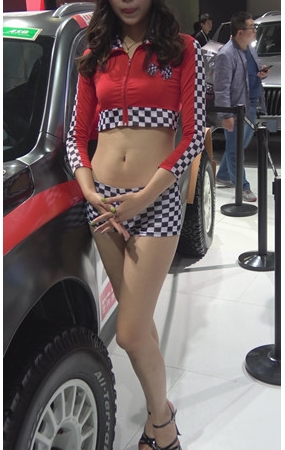 漂亮性感的车模美女