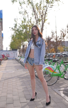 热裤长腿黑高跟高清图集
