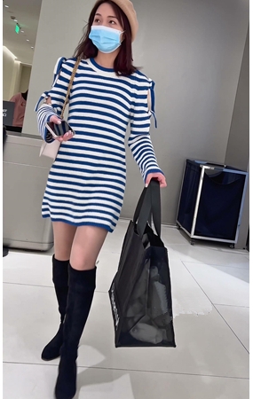 黑色高靴美女