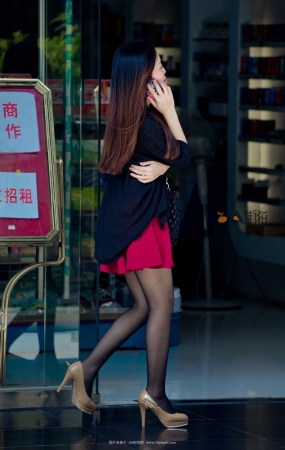 连衣裙，黑丝，高跟-10P
