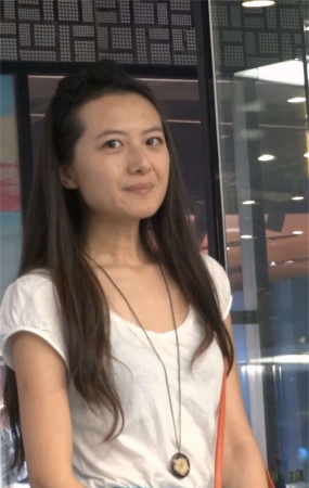 蓝色紧身短裙极品气质美女