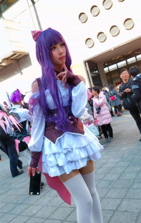 清纯美颜cosplay的青春少女