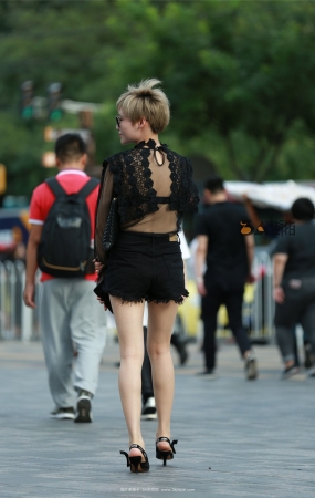 蕾丝黑衣美腿高跟-12P