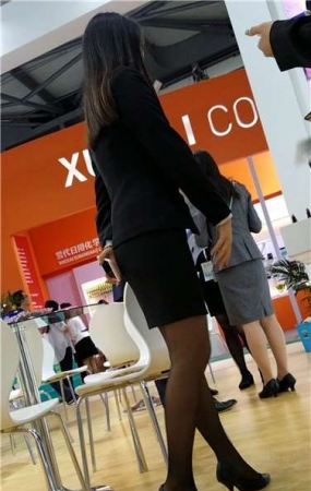 4k超清，OL制服职业装黑丝高跟美女