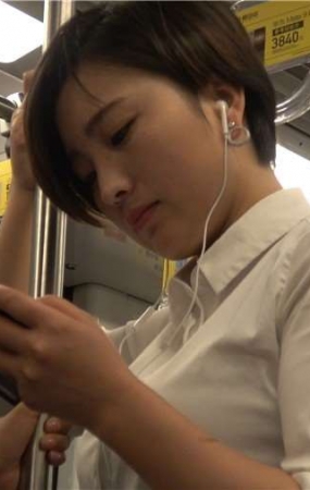 4k-白衬衫丰满干练短发OL职业装美女