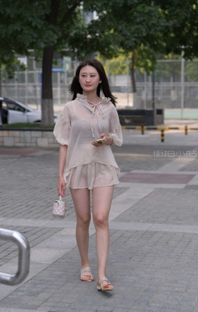 褐色纱裙美女