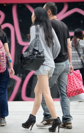 牛仔短裤美腿mm-12P