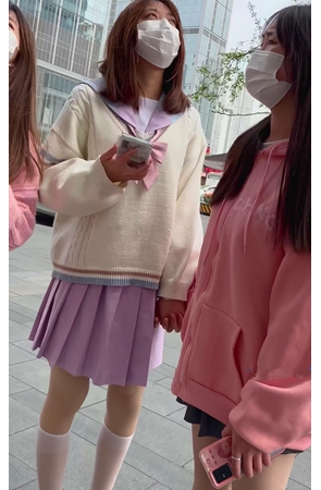 红色浮世绘短裙