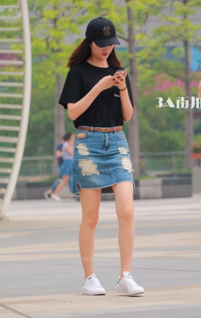 长腿高挑 牛仔短裙MM-14P