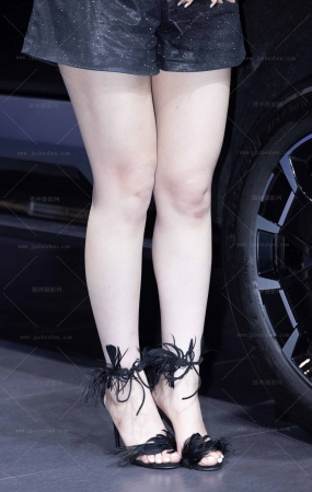 241003-1=39 车展上遇到的肉感白皙美腿车模 6P