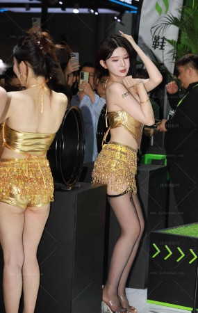 一米八选美冠军雪肌黑丝车模 10P