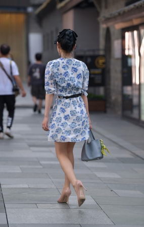 花裙美女