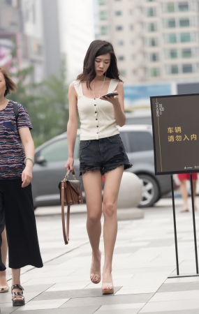 高跟美女