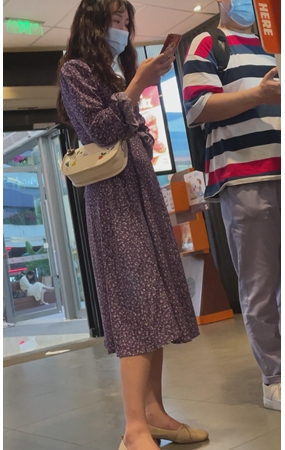 长裙美女