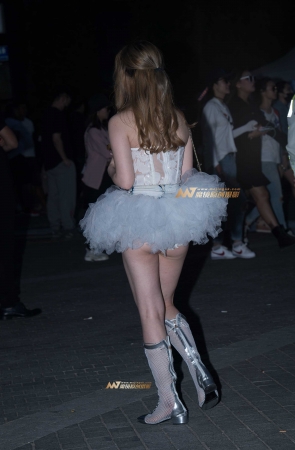 月光下的小白鹅