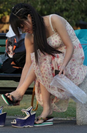 No1170 外拍没有蹭到，只赶上拍摄结束后的小憩