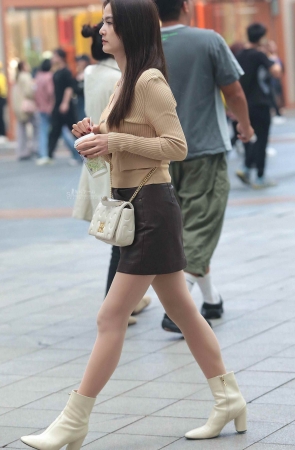 气质肉丝街拍少妇-17P