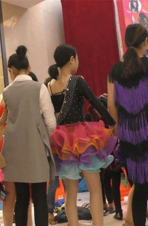 极品豹纹高跟凉鞋美女舞蹈演员