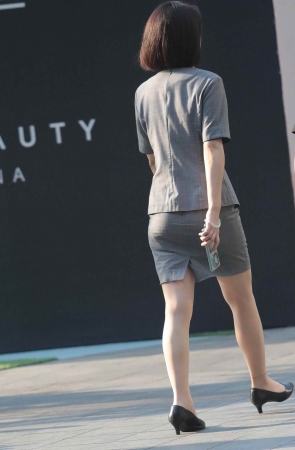 肉丝高跟街拍OL