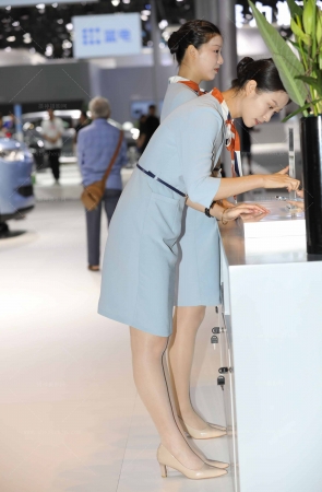 世界级展会轻熟礼仪高挑肉丝美腿高跟 10P