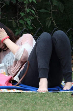 No1492 躺平了把足底全露出的一双上品美足