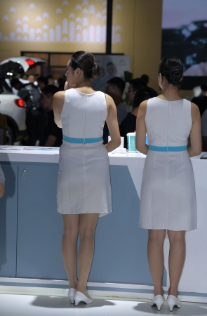 成都车展-超纯美的肉丝美眉