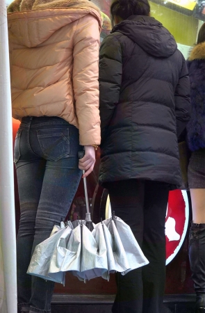 极品宽超紧身牛仔裤