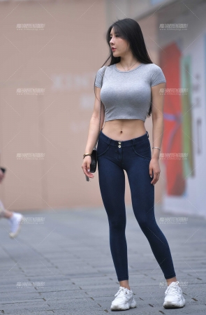 遇见牛仔蜜桃裤