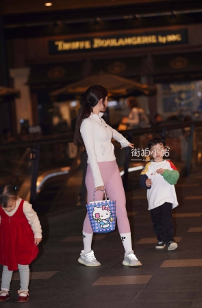 紧身弹力裤宝妈