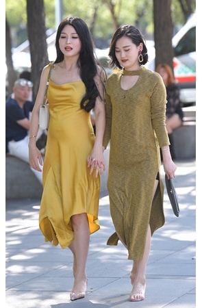 黄色长裙美女(40P)[833M/JPG]