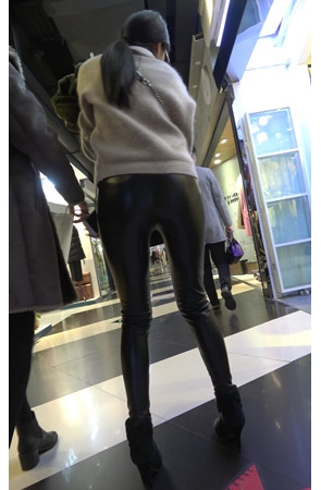 三组极品皮裤小姐姐