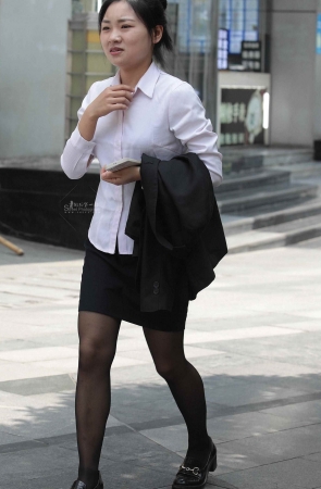 街拍黑丝短裙OL-14P