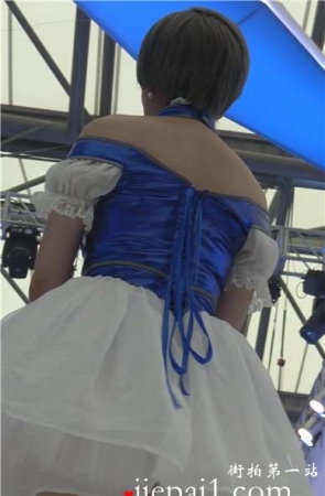 4k-白色公主裙美腿showgirl美女