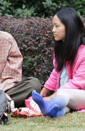 No1435 难得一见，少女穿上蓝色妖丝