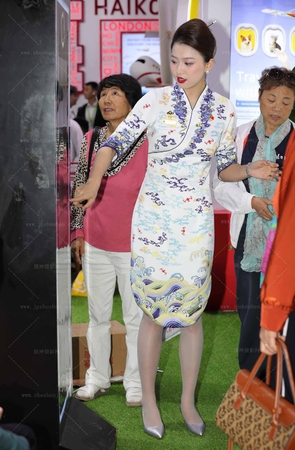 25压轴空乘展会再遇海航比较火的空姐