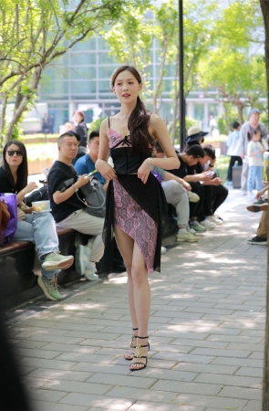 拼接裙时尚女神